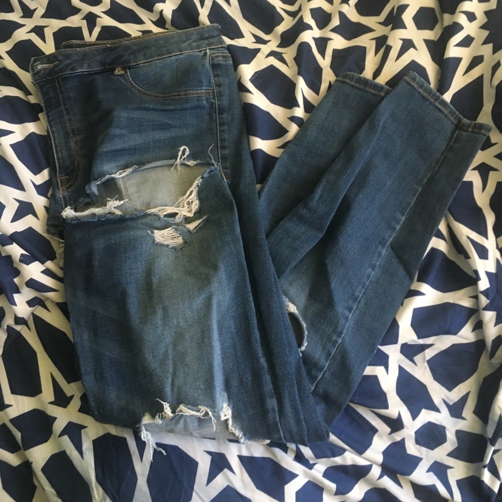 Denim Ripped Jeans